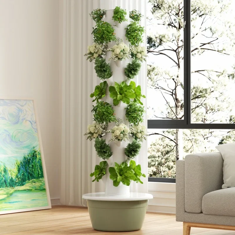 Vertical Planter Tower - Plantador Vertical de Vegetais Inteligente para