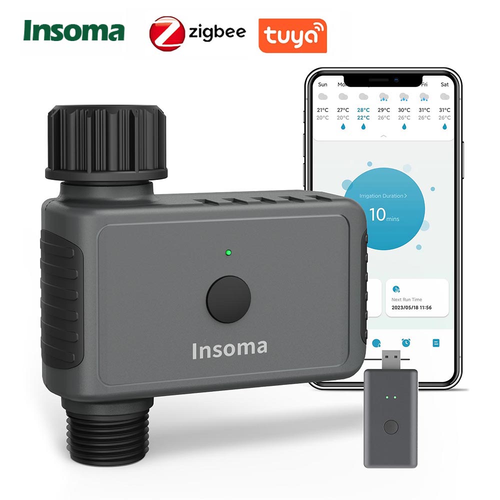 Smart Garden Sphagnum Moss - Insoma Zigbee Sprinkle Timer Remoto Jardim