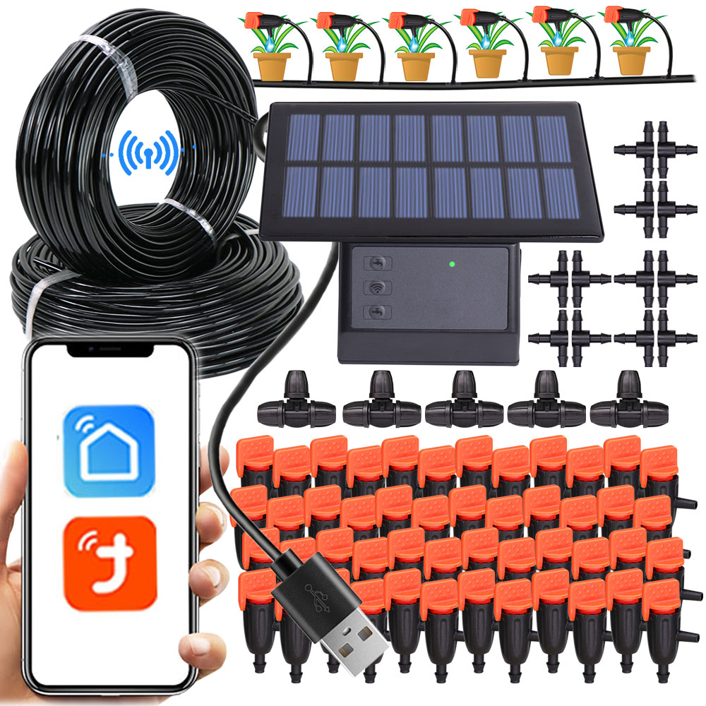 Smart Garden Domes - Tuya wifi-compatibilidade temporizador de energia solar