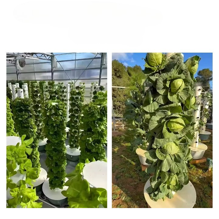 Vertical Planter Tower - Torre hidropônica com luz led para