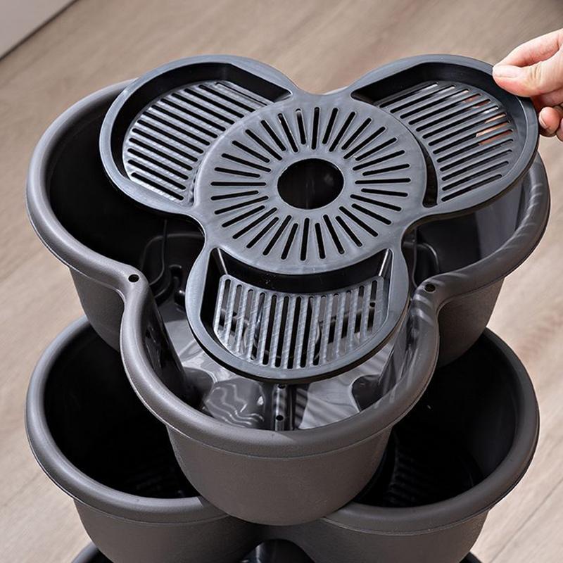Vertical Planter Tower - Vaso de flores vertical empilhável 4