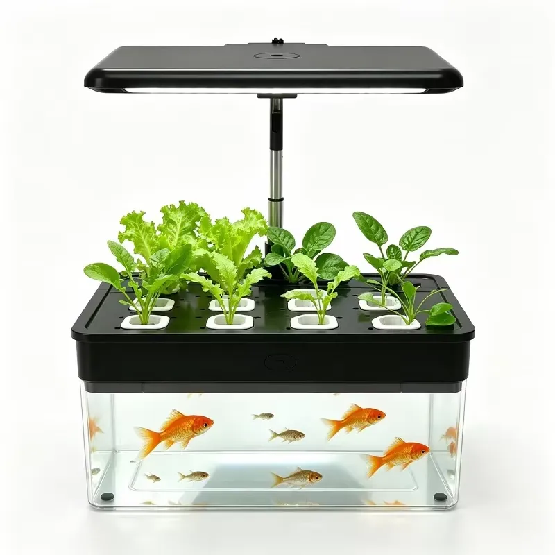 Aquaponics Home Kit - Sistema Hidropônico de 12 Cápsulas, Tanque