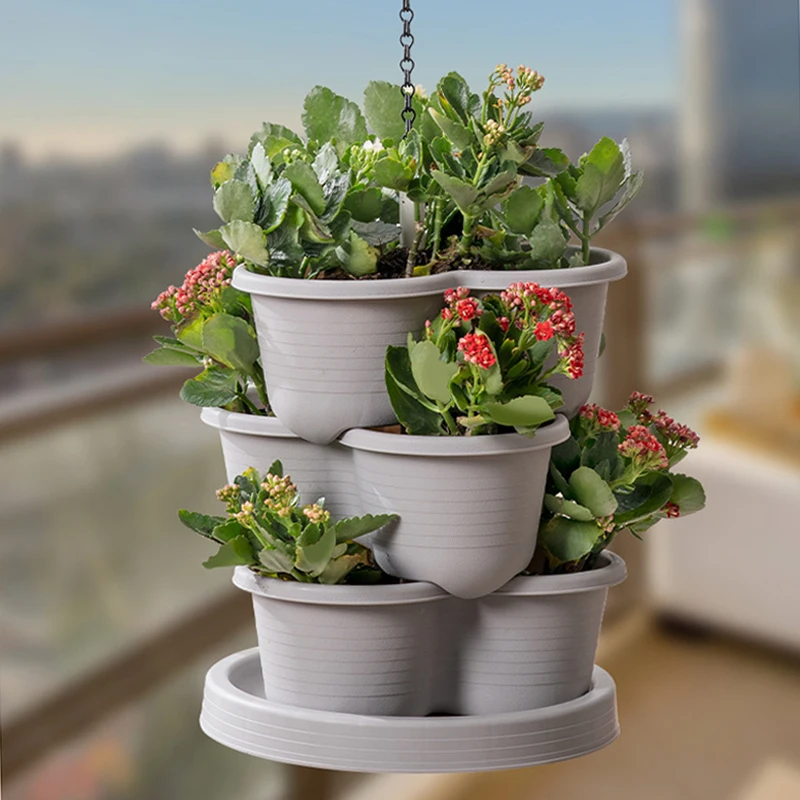 Vaso de Plástico Empilhável pa - Vertical Planter Tower avaliação e preço
