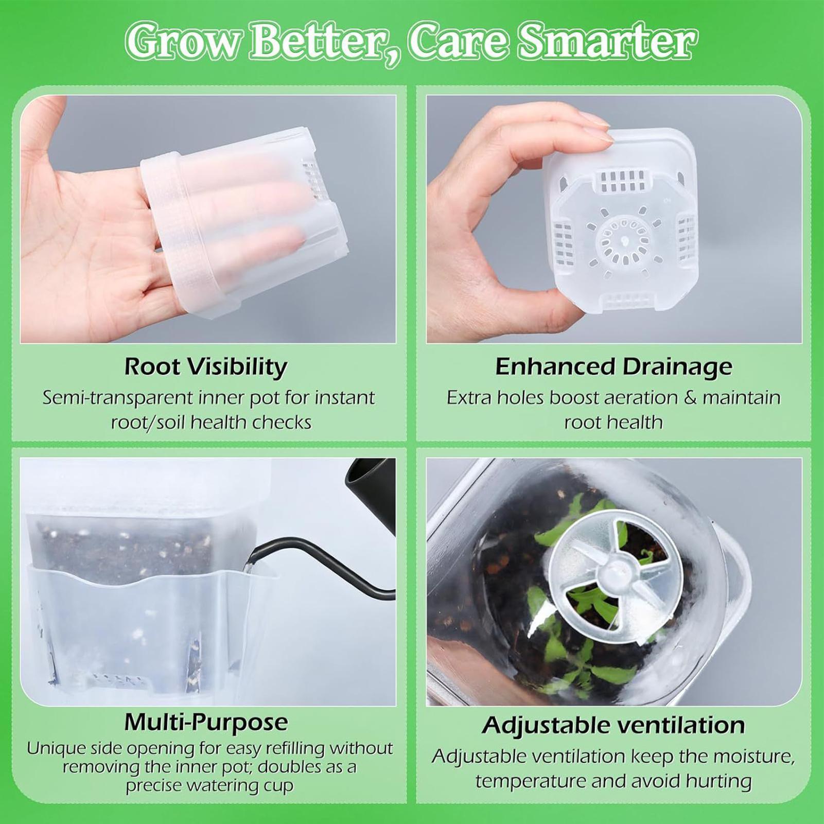 Vasos de Plantas com Autoirrig - Smart Garden Domes avaliação e preço