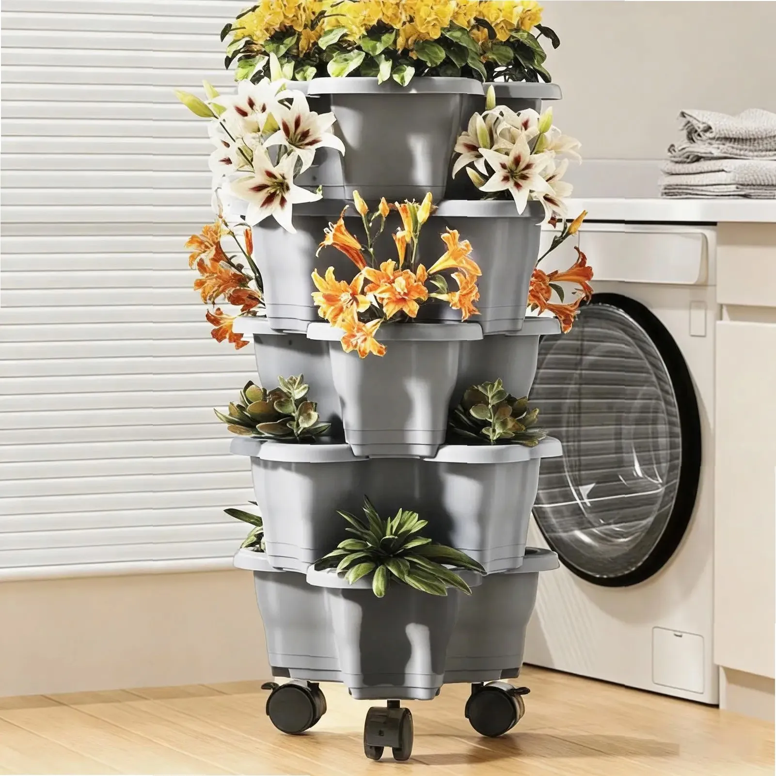 Torre de Plantas de 6 Níveis c - Vertical Planter Tower avaliação e preço