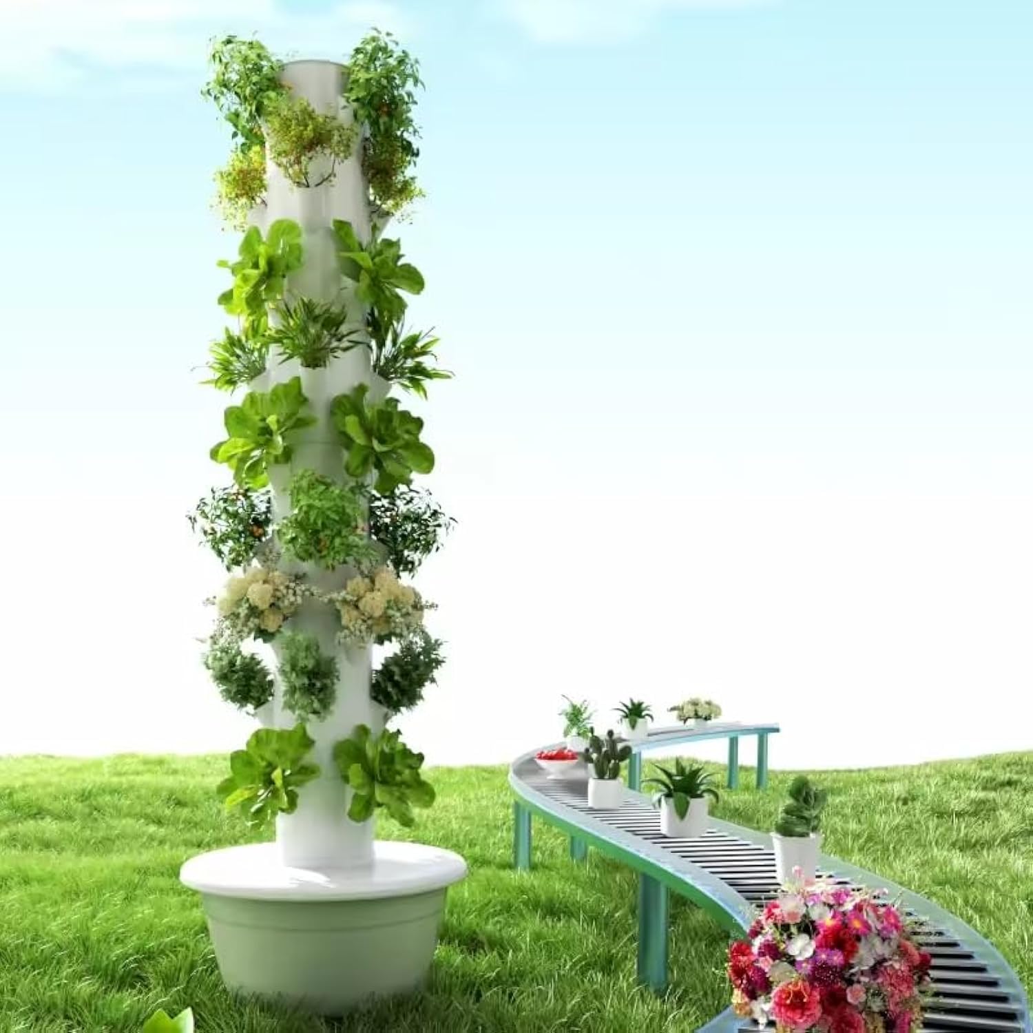 Torre de Cultivo Hidropônico V - Vertical Planter Tower avaliação e preço